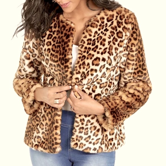 Faux fur Leopard jacket / blazer - Picture 5 of 5